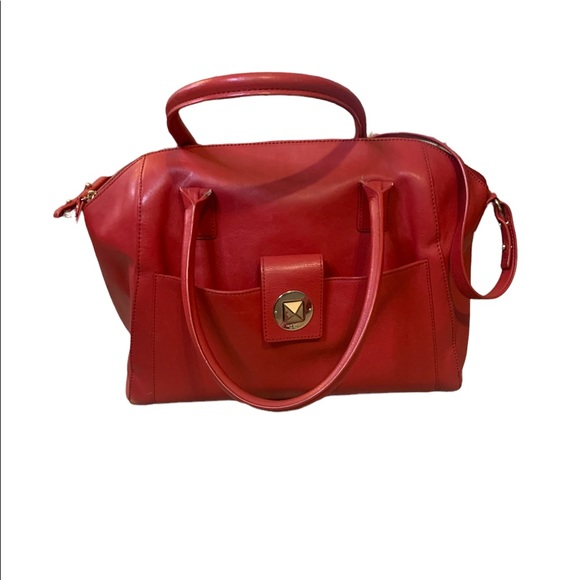 Kate Spade bright Red Satchel Travel Bag - Picture 2 of 8